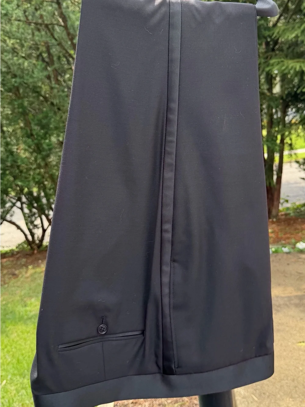 Men's Black Single-Breasted Tuxedo Blazer with pants